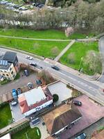 Antenne Aussicht von zentral Watford Stadt von England Vereinigtes Königreich. März 3., 2024 foto