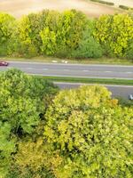 hoch Winkel Aussicht von britisch Landschaft Landschaft beim hitchin Stadt von England Vereinigtes Königreich foto