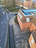 Antenne Aussicht von Stadt Center von Welwyn Garten Stadt von England Vereinigtes Königreich. März 1, 2024 foto