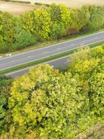 hoch Winkel Aussicht von britisch Landschaft Landschaft beim hitchin Stadt von England Vereinigtes Königreich foto