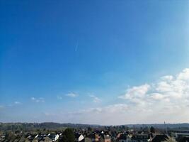 hoch Winkel Aussicht von Luton Stadt, Dorf von England foto