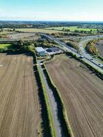 Antenne Aussicht von Landschaft von hemel Hanfstatt Stadt, Dorf von England Vereinigtes Königreich. November 5., 2023 foto