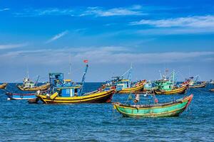 Angeln Boote im Vietnam foto
