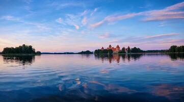 trakai Insel Schloss im See Galve, Litauen foto