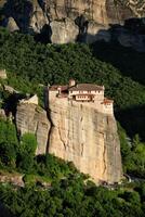 Kloster von rousanou im Meteora im Griechenland foto