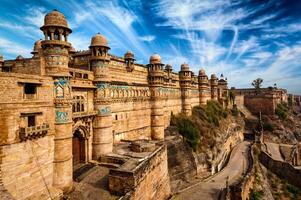 Gwalior Fort im madhya Pradesch, Indien foto