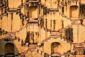 Treppe von Panna meena ka kund Stiefbrunnen im Jaipur, Rajasthan, Indien foto