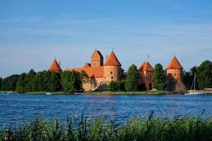 trakai Insel Schloss im See Galve, Litauen foto