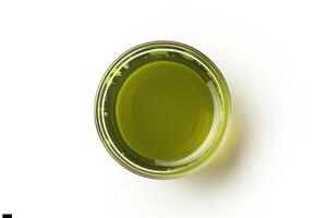 ai generiert Tasse von Matcha isoliert auf Weiß Hintergrund foto