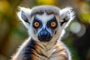 ai generiert Lemur Porträt, Welt Tierwelt Tag foto