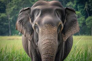 ai generiert asiatisch Elefant, asiatisch Elefant, Thailand, Welt Tierwelt Tag foto