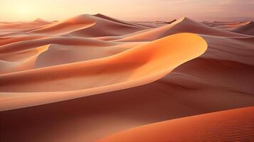 ai generiert Antenne Aussicht von Sand Dünen foto