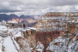 großartig Schlucht Schnee foto