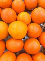Orange Obst Hintergrund. frisch gesund Orange Obst foto