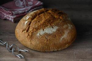 köstlich hausgemacht frisch gebacken Kleie Brot 8 foto