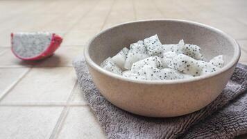 buah Naga oder Drachen Obst zum gesund Menschen, Süss Obst foto