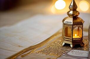 ai generiert islamisch Stil Hintergrund Design zum Ramadan Feier foto