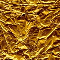 zerknittert Gold Papier Textur foto