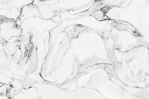 diese hoch Definition Weiß Marmor Textur Mauer Eigenschaften ein abstrakt Welle Muster, perfekt zum Innere Design. es können Sein benutzt wie ein luxuriös Hintergrund oder Haut zum hochwertig Produkte. foto