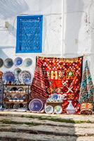 bunt orientalisch Keramik Basar Tunesien foto