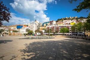 typisch Gebäude das Center von Lissabon, Portugal foto