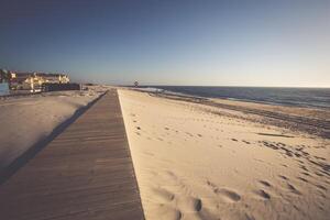 Costa Nova Strand im aveiro, Portugal foto