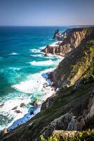 das Klippen von cabo da Roca, Portugal. das westlichste Punkt von Europa. foto