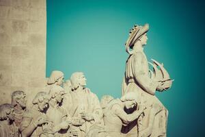 Monument zu das Entdeckungen von Neu Welt im Lissabon, Portugal foto