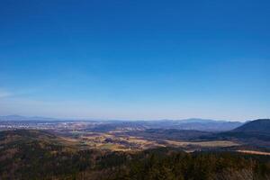 natürlich Landschaft mit Berg Bereiche und Täler foto