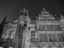 Bremen beim Nacht foto