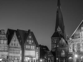 Bremen beim Nacht foto