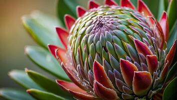 ai generiert schön Blume Makro foto