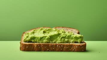 ai generiert Avocado Toast im ein einfach und minimalistisch Stil foto