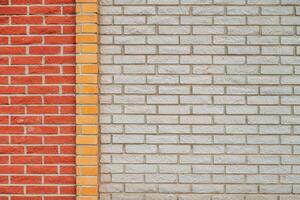 Backstein Mauer Muster, Mauerwerk Fassade Textur wie Hintergrund foto