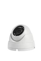 Überwachung Kameras, cctv Kameras isoliert auf Weiß Hintergrund schließen hoch. Zuhause Sicherheit System Konzept foto