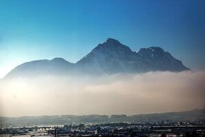 Aussicht von das untersberg Berg im salzburg, Österreich. Alpen. foto