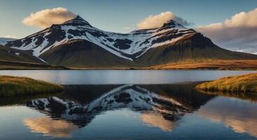 ai generiert atemberaubend Ansichten von Island foto