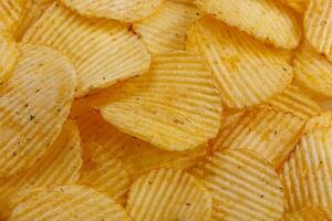 viele von Kartoffel Chips, Textur foto