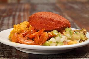 Essen von nordöstlich Brasilien mit afrikanisch beeinflussen foto