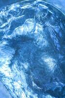 Blau Silber farbig Wasser Hintergrund schließen oben foto