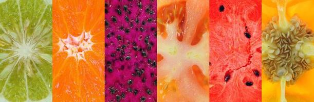 Bergamotte, Zitrusfrüchte, Melonen, Tomaten, Paprika, gesunder Lebensmittelhintergrund foto
