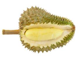 König der Früchte, Durian isoliert auf weißem Hintergrund