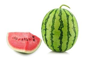 Wassermelone auf weißem Hintergrund foto