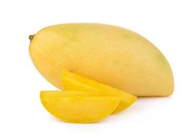 Mango auf weißem Hintergrund foto