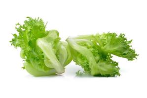Salat isoliert auf weißem Hintergrund foto