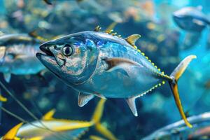 ai generiert feiern Welt Thunfisch Tag mit Fotos. foto