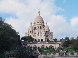 Paris, Frankreich. November 1, 2022. das Basilika von Sacre-Coeur de Montmartre. foto