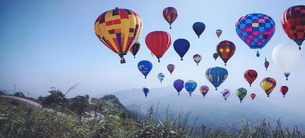 Landschaft Naturansicht Himmel Berg. Bergblick .asia tropisch. Landschaft Berg Natur. Thailand foto