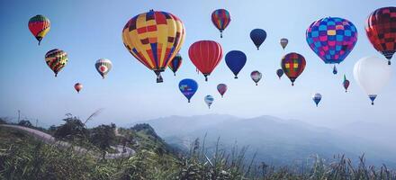 Landschaft Naturansicht Himmel Berg. Bergblick .asia tropisch. Landschaft Berg Natur. Thailand foto