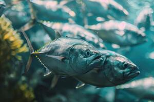 ai generiert feiern Welt Thunfisch Tag mit Fotos. foto